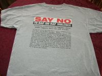Say No to Rap on Rap Violence Tshirt - Tupac/ B.I.G.